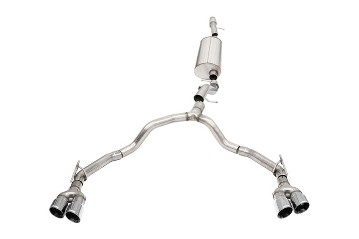 Corsa 21-25 Chevrolet Tahoe/GMC Yukon 4DR 6.2L 4WD Dual Rear 3/2.75in Sport Cat-Back DW 4inPol Tips - Bull Strap