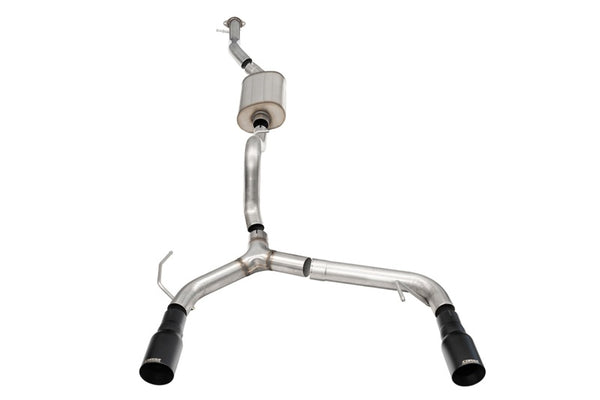 Corsa 21-25 Ford Bronco 2.3L 4-Door 2.75in Cat-Back Dual Rear Exhaust w/ 4in Straight-Cut Black Tips - Bull Strap