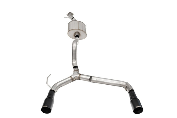 Corsa 21-25 Ford Bronco 2.7L 2-Door 2.75in Cat-Back Dual Rear Exhaust w/ 4in Straight-Cut Black Tips - Bull Strap