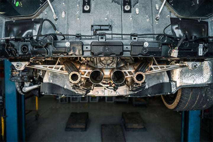 Corsa 23-25 Chevrolet Corvette C8 Z06 3in Valved Cat-Back Exhaust Muffler Delete Track Systemw/o Tip - Bull Strap
