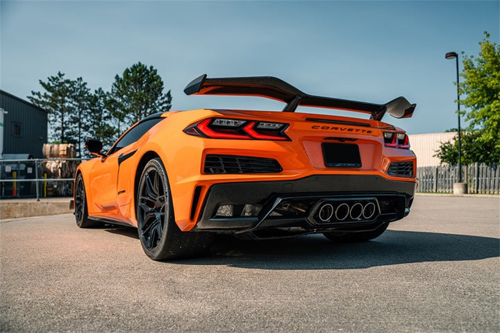Corsa 23-25 Chevrolet Corvette C8 Z06 3in Valved Cat-Back Exhaust Muffler Delete Track Systemw/o Tip - Bull Strap