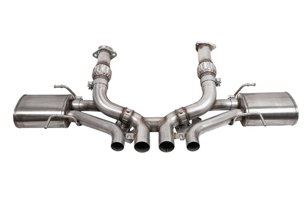 Corsa 23-25 Chevrolet Corvette C8 Z06 3in Valved Cat-Back Exhaust Muffler System (ReUses Stock Tips) - Bull Strap