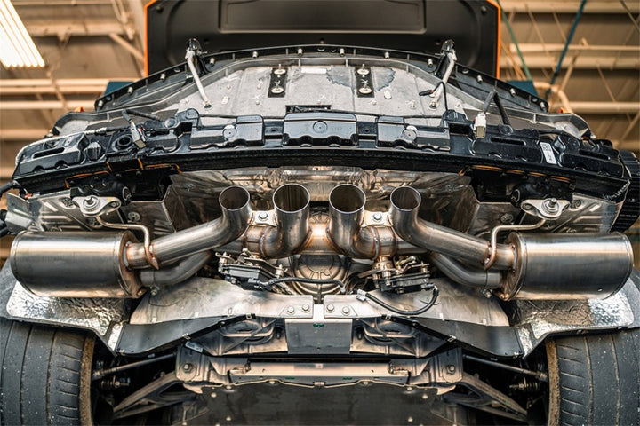 Corsa 23-25 Chevrolet Corvette C8 Z06 3in Valved Cat-Back Exhaust Muffler System (ReUses Stock Tips) - Bull Strap