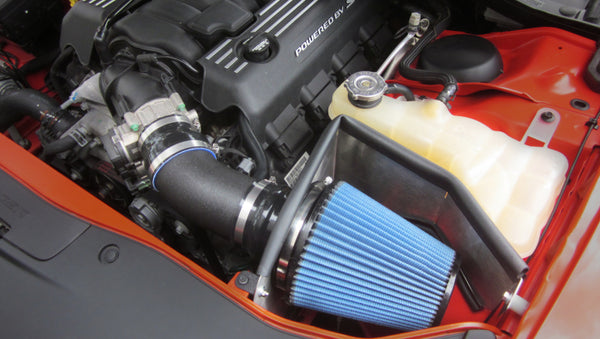 Corsa Apex 11-17 Dodge Challenger SRT 6.4L MaxFlow 5 Metal Intake System - Bull Strap