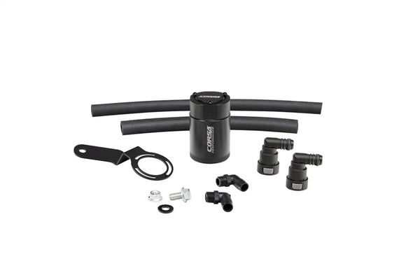 Corsa Performance 2015-2017 Ford Mustang 3 oz. Aluminum Oil Catch Can W/ Mounting Bracket - Bull Strap