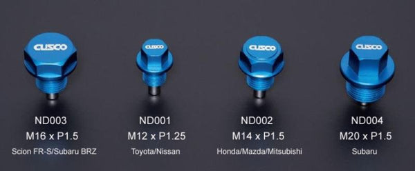 Cusco Neodymium Magnetic Drain Bolt - Toyota/Nissan - Bull Strap