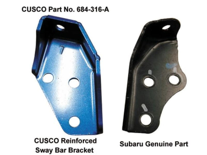 Cusco Rear Harder Sway Bar Bracket 03-09 Subaru Legacy - Bull Strap