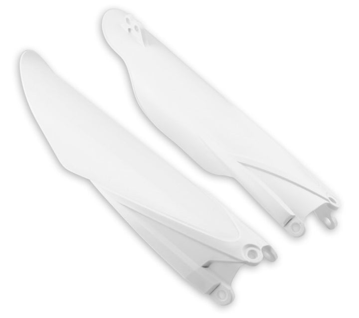 Cycra 10+ Yamaha WR250F-450/YZ125-450FX Fork Guards - White - Bull Strap