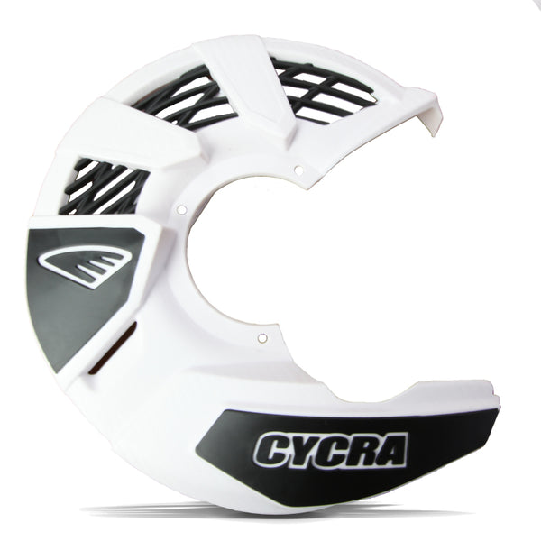 Cycra 15+ Yamaha WR250F Disc Cover - White - Bull Strap