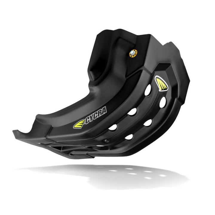 Cycra 18-21 Honda CRF250R Full Armor Skid Plate - Black - Bull Strap