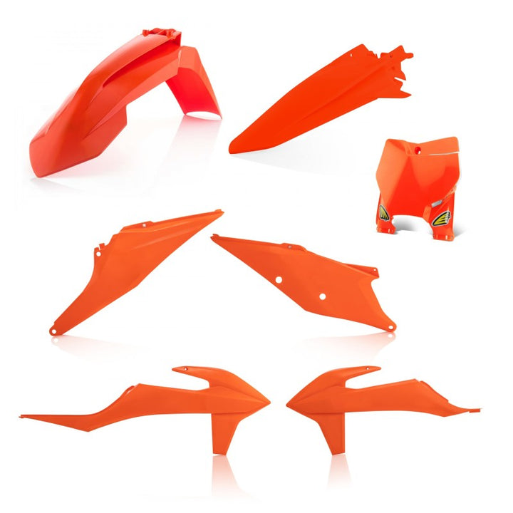 Cycra 19-22 KTM 125-450 SX/XC/SX-F/XC-F 5 PC. Replica Body Kit - Orange - Bull Strap