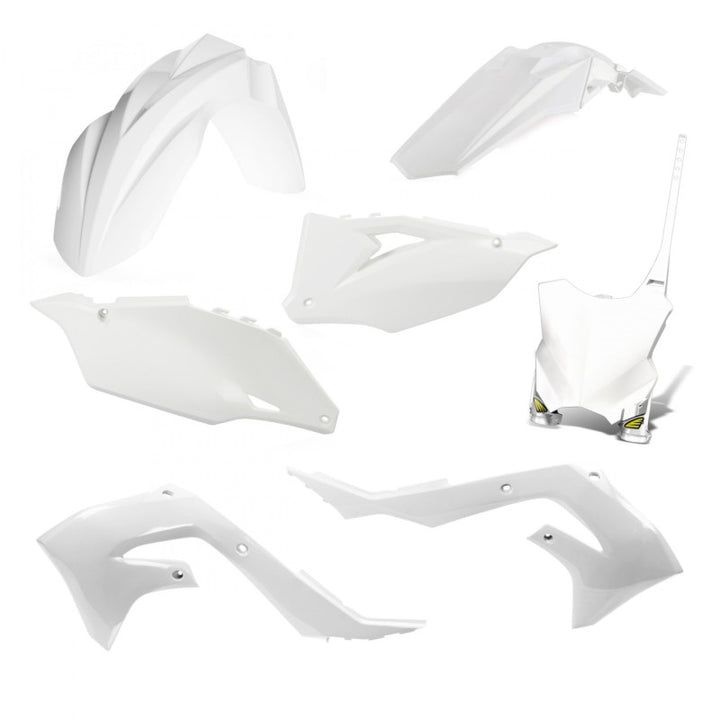 Cycra 21-23 Kawasaki KX450X 5 PC. Replica Body Kit - White - Bull Strap