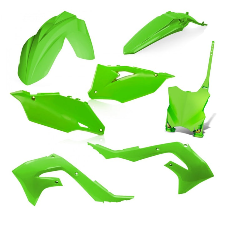 Cycra 21+ Kawasaki KX250F/X / 19-23 KX450F/X 5 pc. Replica Body Kit - OEM Color - Bull Strap