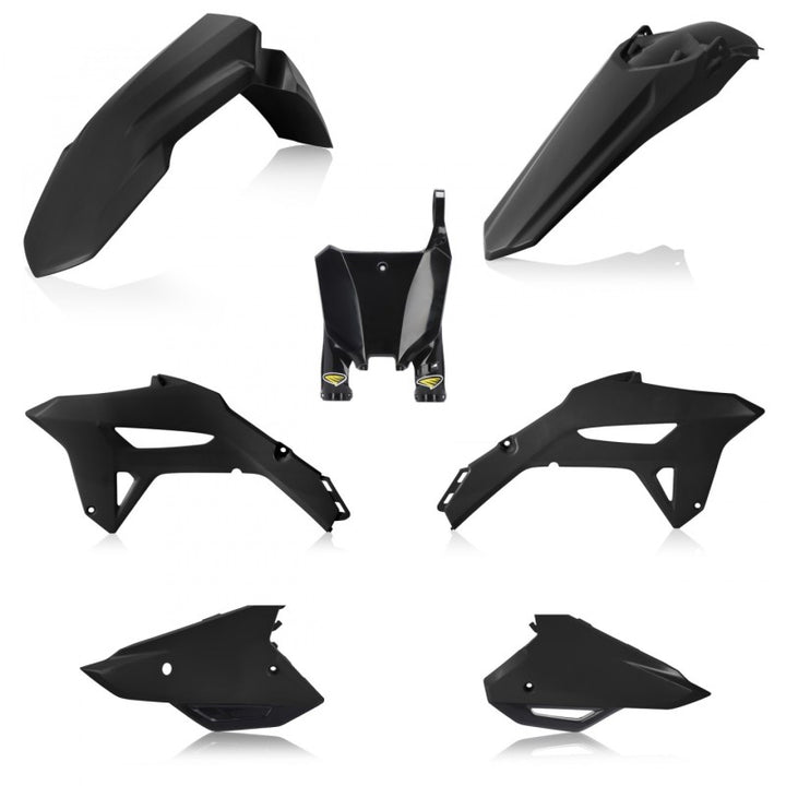 Cycra 22+ Honda CRF250R 5-pc Replica Body Kit - Black - Bull Strap