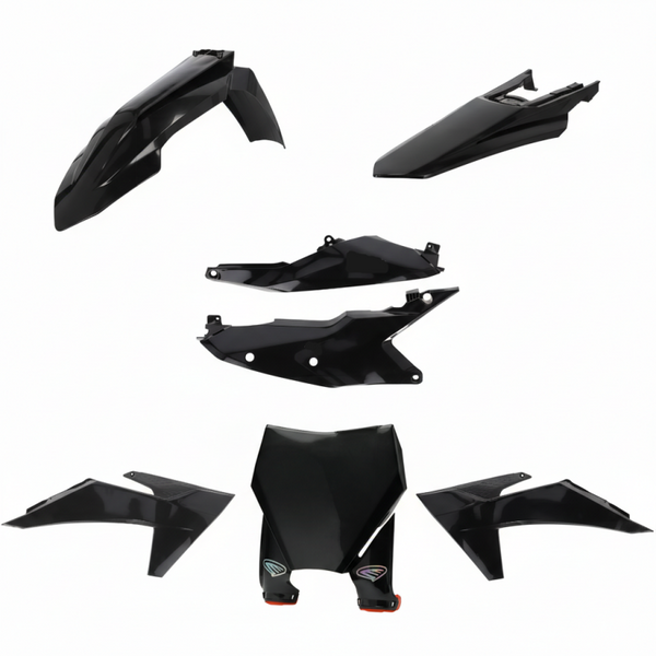 Cycra 23-24 KTM SX/SX-F/XC/XC-F 5 Piece Body Kit - Black - Bull Strap