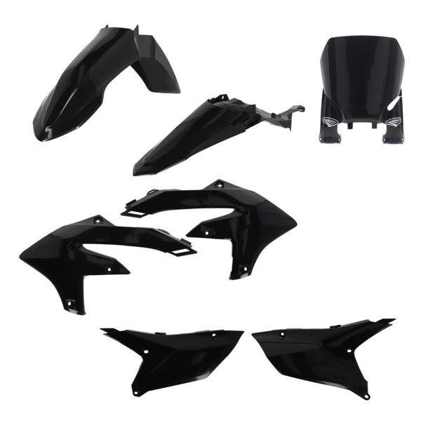 Cycra 23+ Yamaha YZ250F-450F/FX 5 PC. Replica Body Kit - Black - Bull Strap