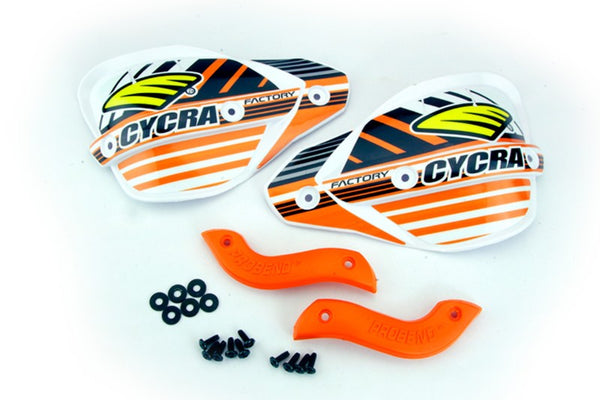 Cycra Factory Enduro Hanshield - Orange - Bull Strap