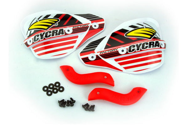 Cycra Factory Enduro Hanshield - Red - Bull Strap