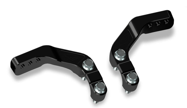 Cycra Handle Clamp Mount 1-1/8 in. Bar - Black Anodized - Bull Strap