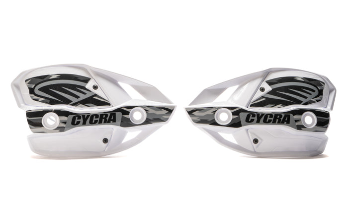 Cycra Probend Special Ed. CRM Ultra Hand Shields w/Covers - White - Bull Strap