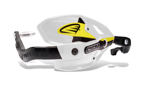 Cycra Probend Ultra w/HCM Clamp 1-1/8 in. - White - Bull Strap