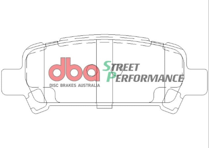 DBA 02-03 Subaru WRX SP500 Rear Brake Pads - Bull Strap