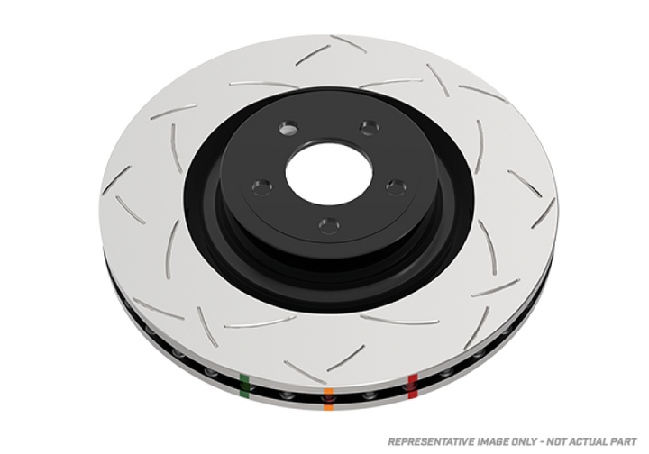 DBA 06-10 Dodge Challenger / Charger Front 4000 Series T3 Slotted Brake Rotor - Bull Strap