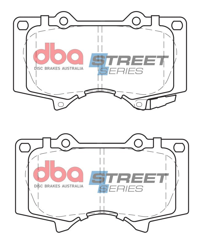 DBA 10-19 Lexus GX460 Street Series Front Brake Pads - Bull Strap