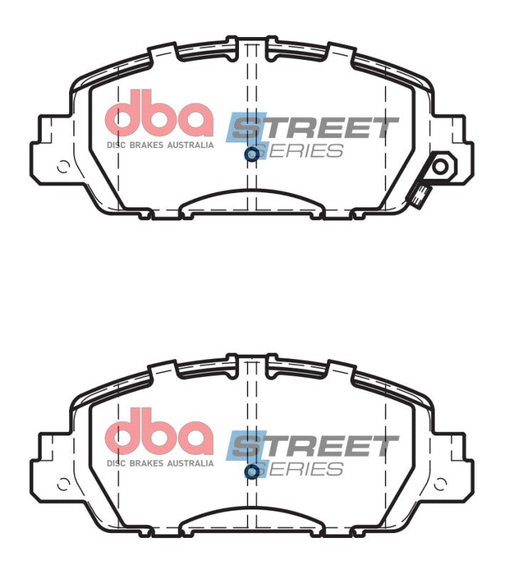 DBA 16-18 Honda Accord LX/EX/EX-L Street Series Front Brake Pads - Bull Strap