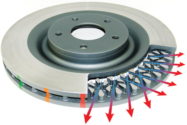 DBA 5000 Series Slotted Brake Rotor 355x32mm Brembo Replacement Ring - Bull Strap