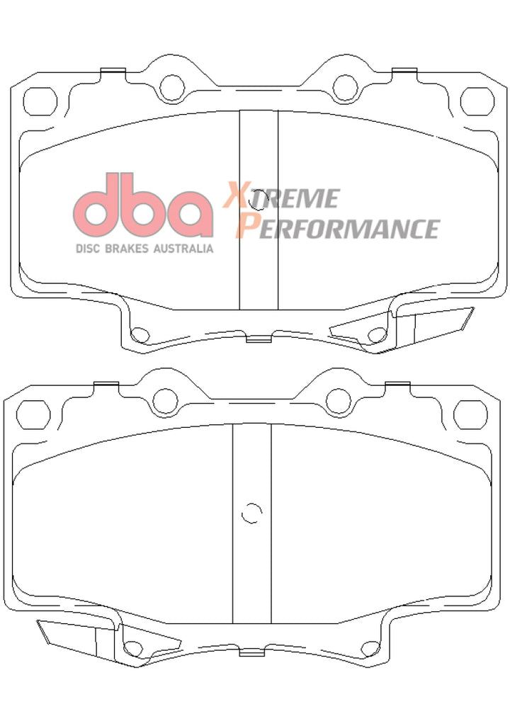 DBA 91-96 Toyota Land Cruiser XP650 Front Brake Pads - Bull Strap