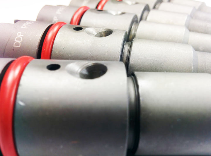 DDP 98.5-02 Dodge Cummins 5.9L 24V Reman Injector Set - Economy Series - Bull Strap