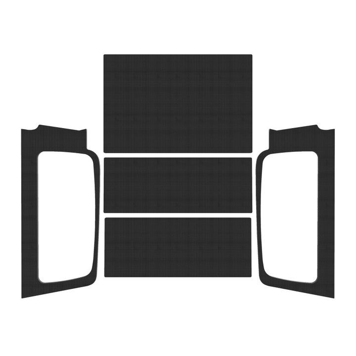 DEI 04-06 Jeep Wrangler LJ Unliminted Headliner Complete Kit - Black - Bull Strap