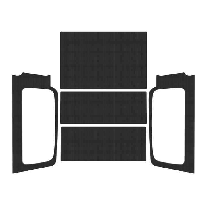 DEI 04-06 Jeep Wrangler LJ Unliminted Headliner Complete Kit - Black - Bull Strap