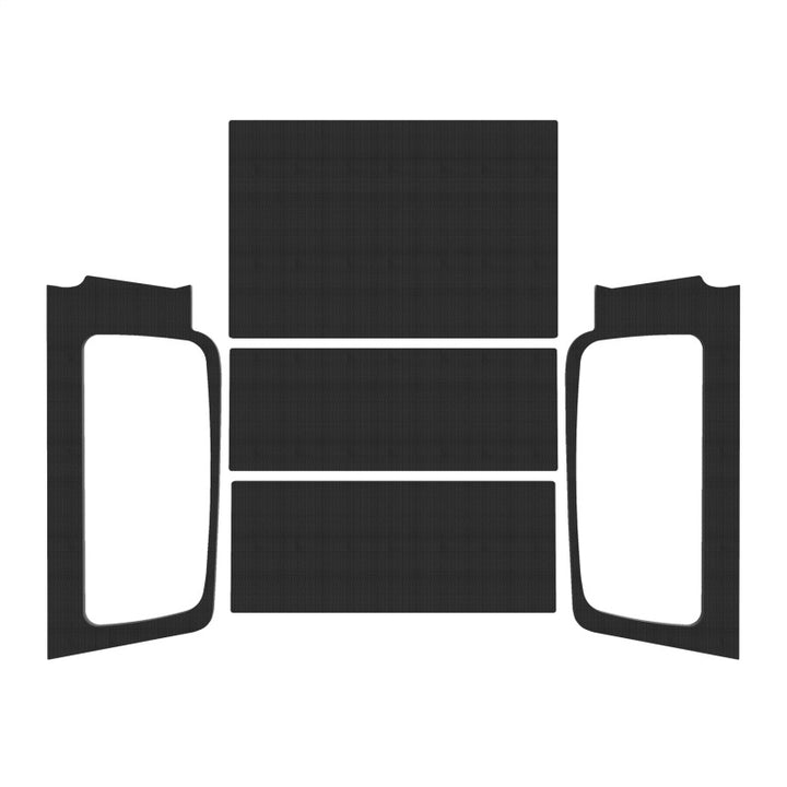 DEI 04-06 Jeep Wrangler LJ Unliminted Headliner Complete Kit - Black - Bull Strap