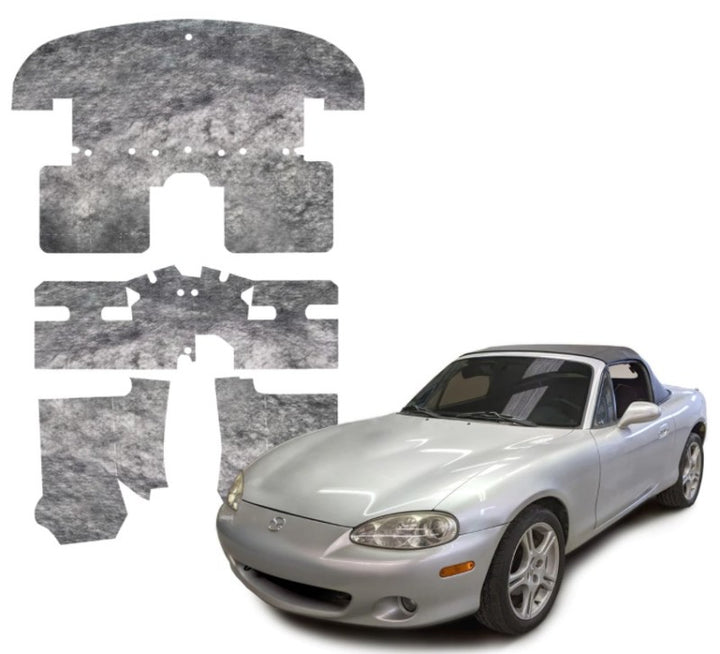 DEI 90-05 Mazda Miata NA & NB Under Carpet Interior Insulation Kit - 1/2in Thick - Bull Strap
