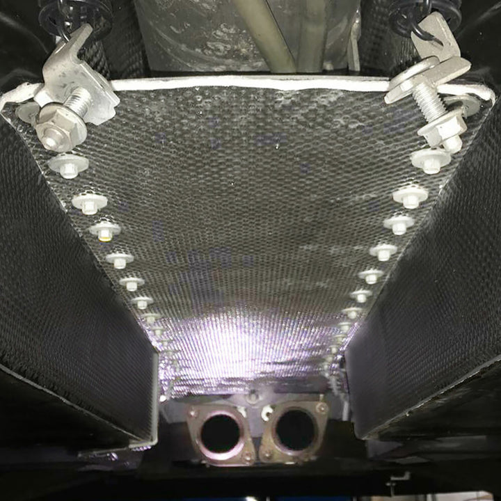 DEI Corvette C6 Trans. Tunnel Shield - Bull Strap