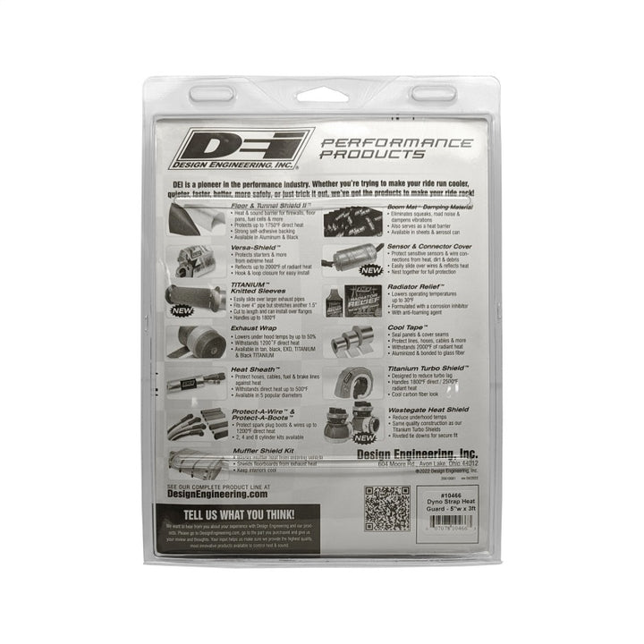 DEI Dyno Strap Heat Guard 5in w x 3ft - Aluminized - Bull Strap