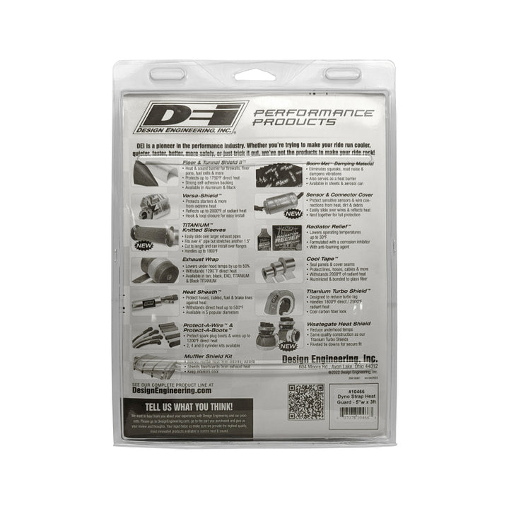 DEI Dyno Strap Heat Guard 5in w x 3ft - Aluminized - Bull Strap