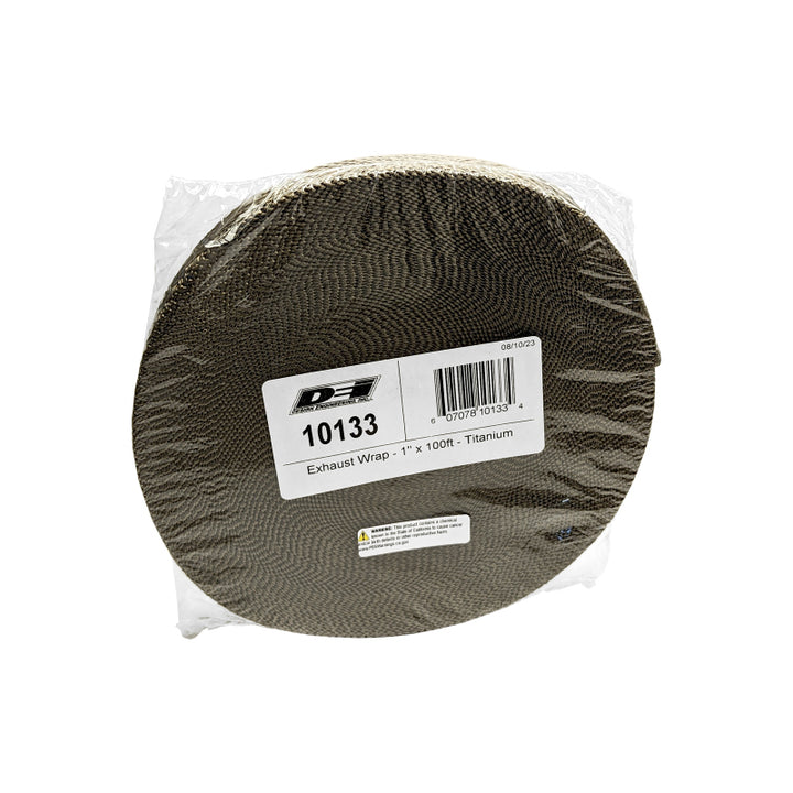 DEI Exhaust Wrap 1in x 100ft - Titanium - Bull Strap