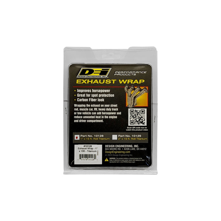 DEI Exhaust Wrap 1in x 15ft - Titanium - Bull Strap