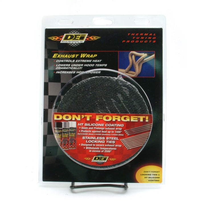 DEI Exhaust Wrap 1in x 50ft - Black - Bull Strap