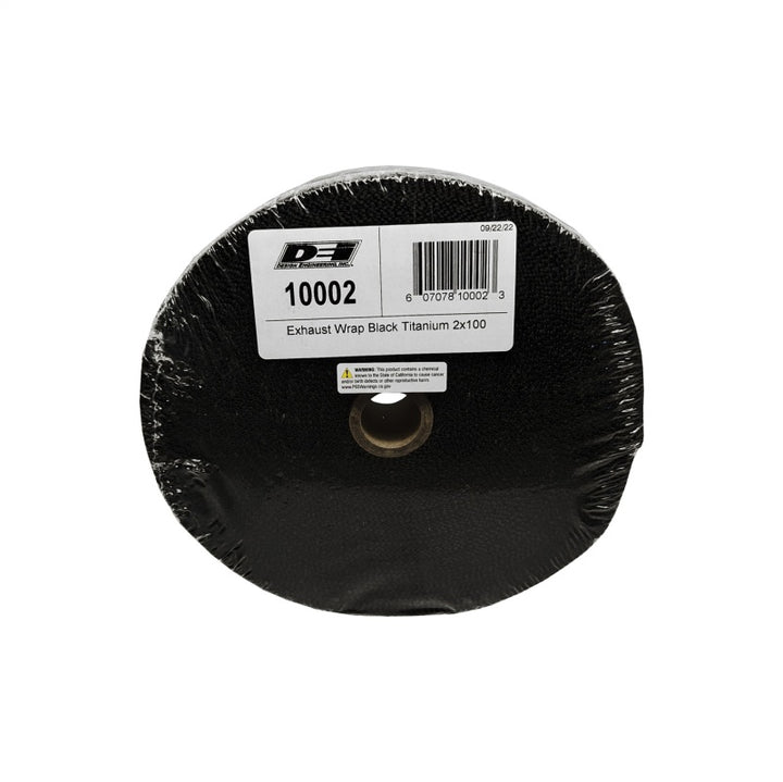 DEI Exhaust Wrap 2in x 100ft - Titanium - Black - Bull Strap
