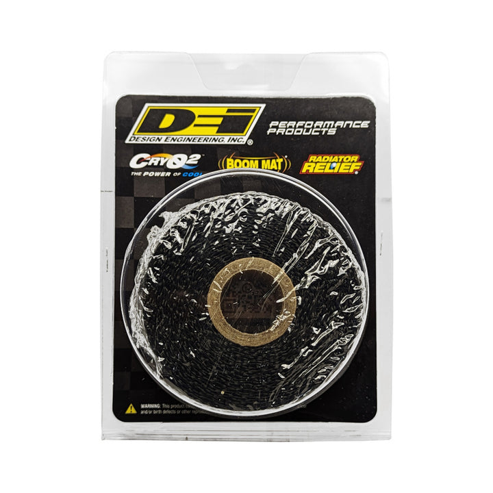 DEI Exhaust Wrap 2in x 15ft - Titanium - Black - Bull Strap