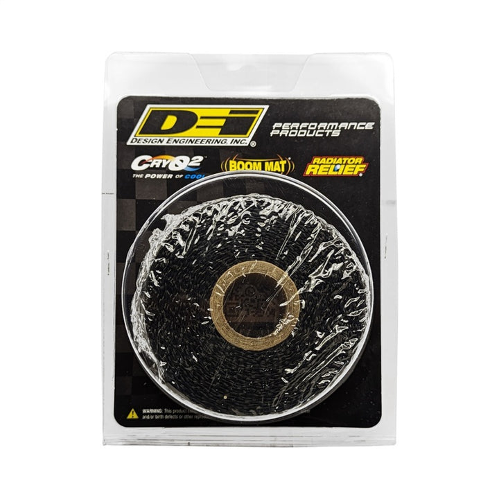 DEI Exhaust Wrap 2in x 15ft - Titanium - Black - Bull Strap