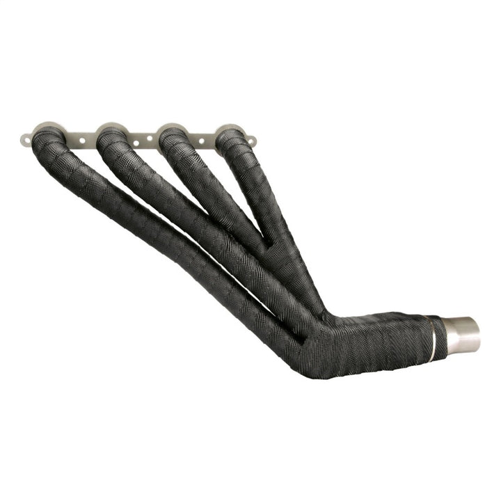 DEI Exhaust Wrap 2in x 15ft - Titanium - Black - Bull Strap