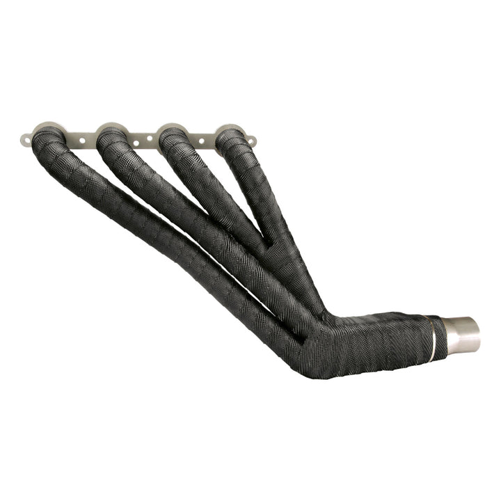 DEI Exhaust Wrap 2in x 25ft - Titanium - Black - Bull Strap