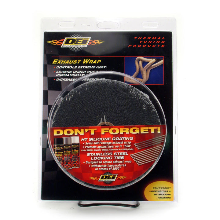 DEI Exhaust Wrap 2in x 50ft - Black - Bull Strap