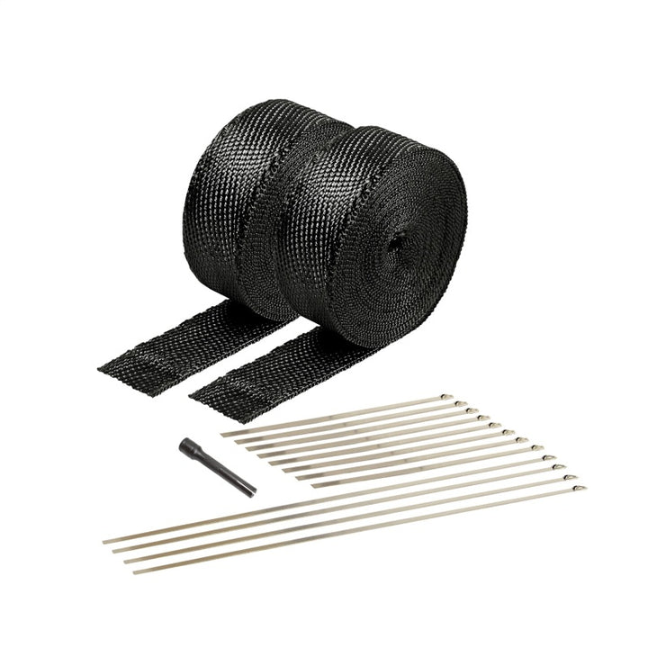 DEI Exhaust Wrap Kit - Black Titanium Wrap Locking Ties & Locking Tie Tool - Bull Strap