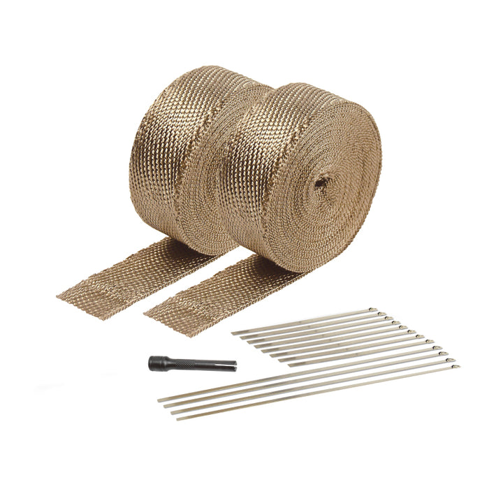 DEI Exhaust Wrap Kit - Titanium - Bull Strap